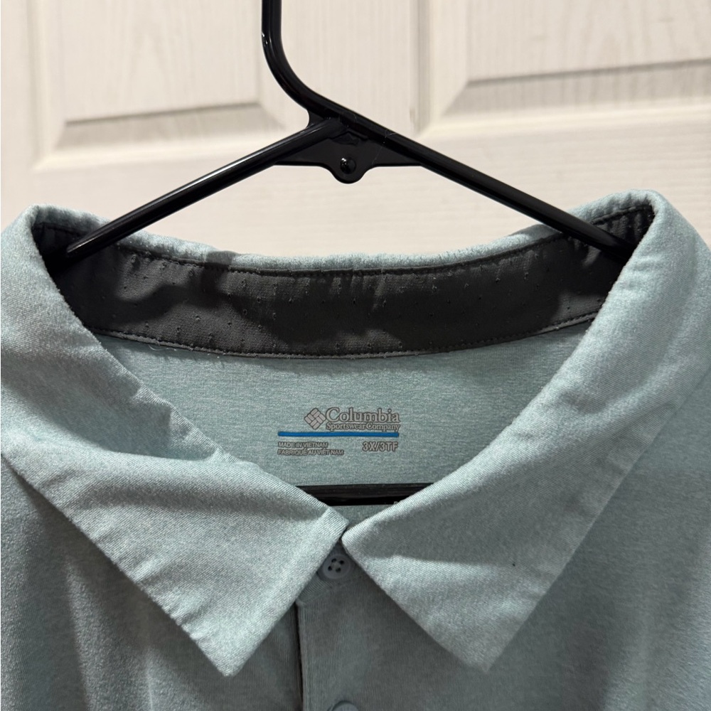 Columbia Men's Tech Trail Polo (Sky Blue)